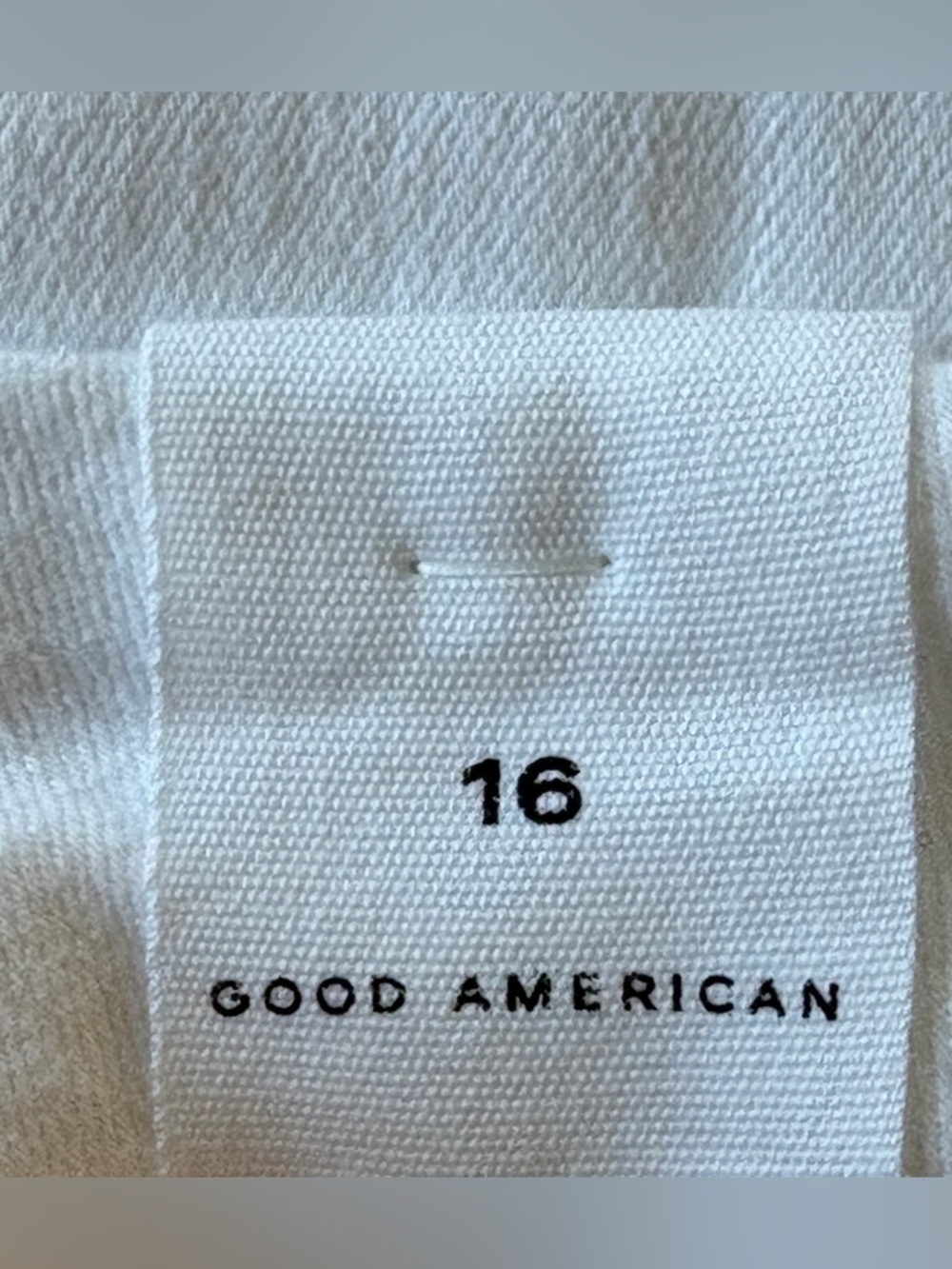 NEW w/Tags Good American Good Legs Crop White High-Rise Jeans Size 16 - Picture 10 of 13